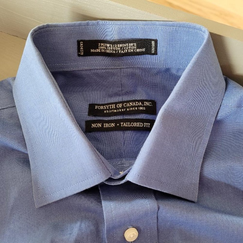 Forsyth Of Canada, Inc. Men's Tailored Shirt Large